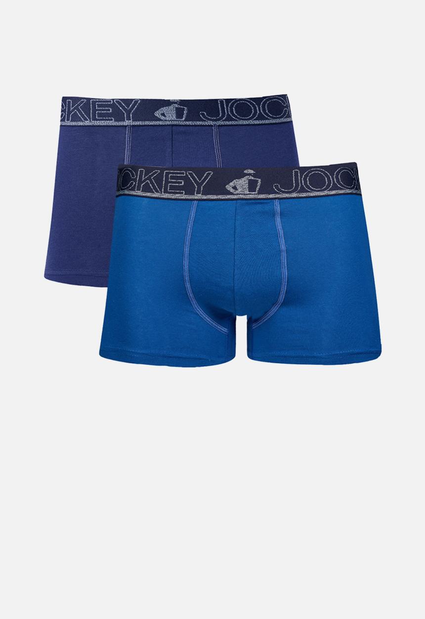 Jockey - Exclusive Short Trunk 2 Pk - Nebula Blue/Ocean Cavern