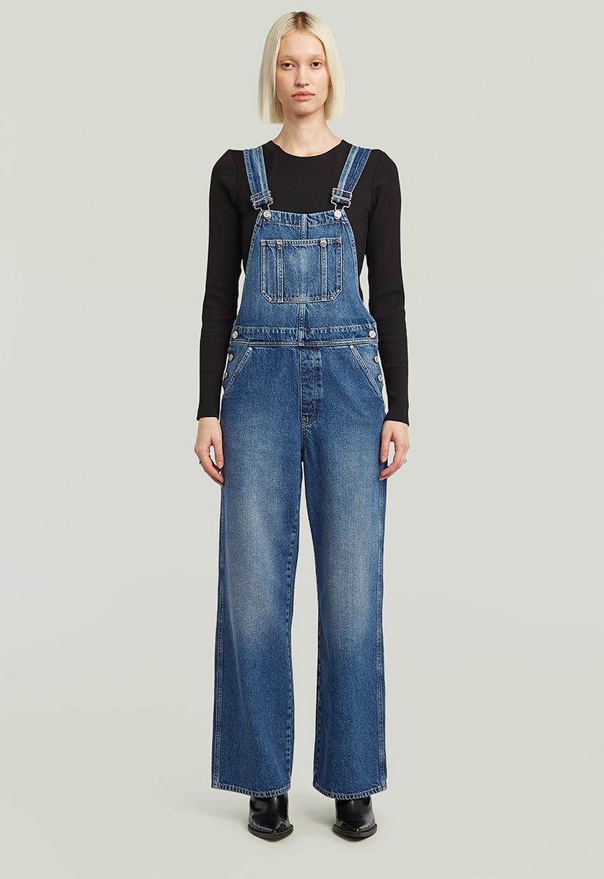G-STAR - Straight Leg Dungaree Wmn - Faded Sakarya