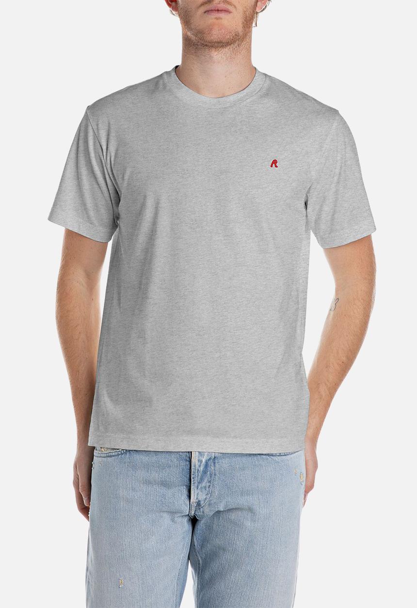 Replay - Regular replay jersey tee - light grey