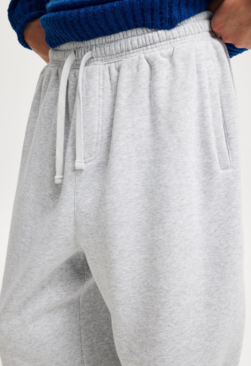 Cotton On - Super Baggy Cuffed Track Pant - Grey Marle