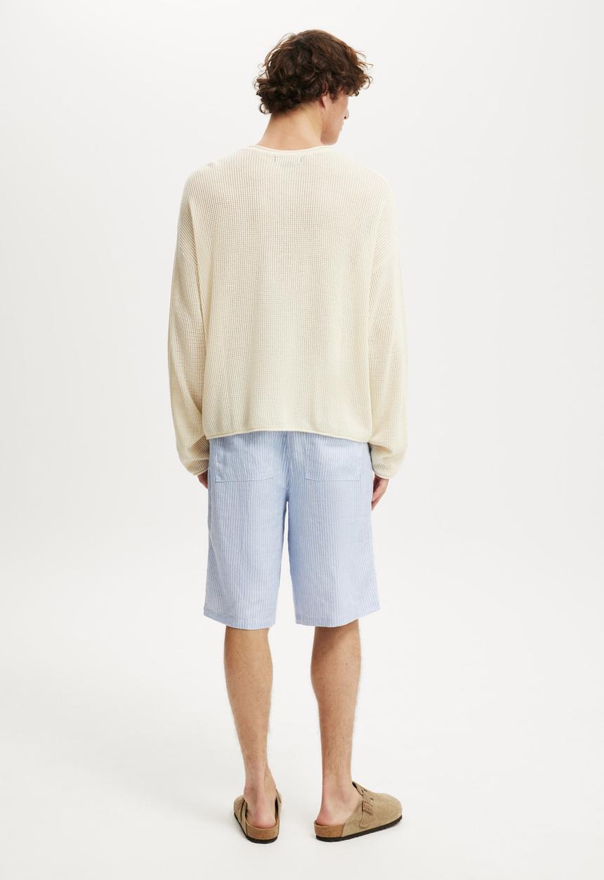 Cotton On - Baggy Resort Short - Blue Stripe