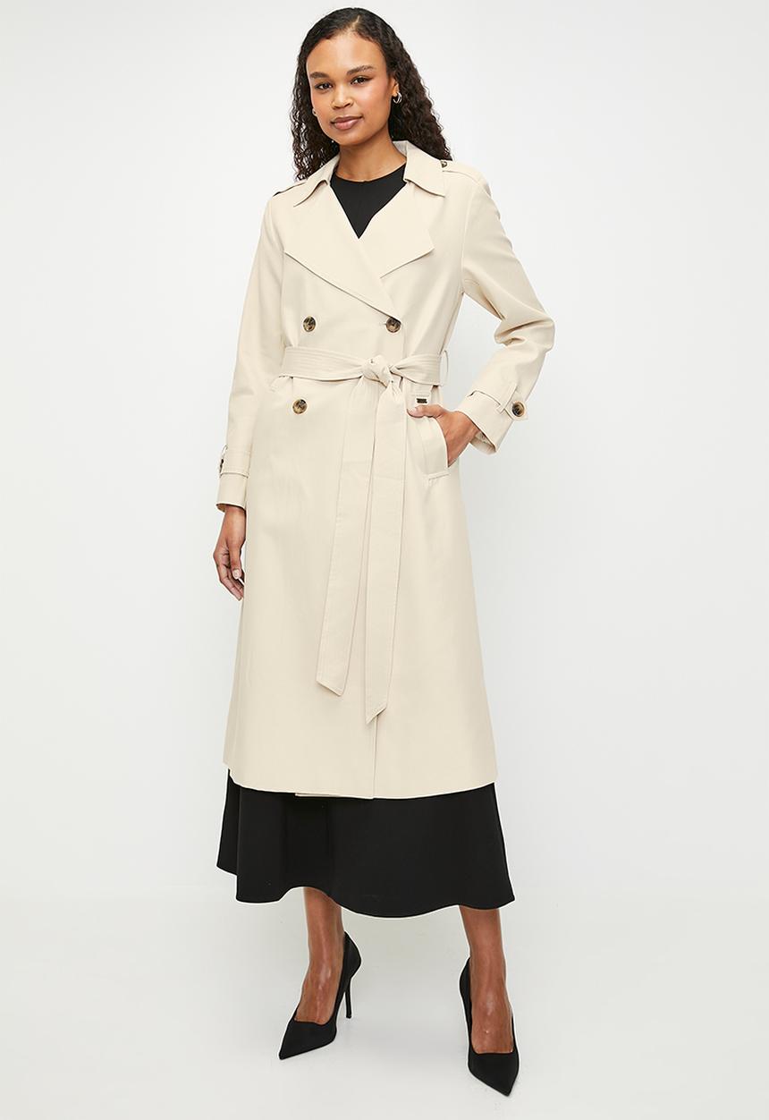 Pringle of Scotland - Jenna Trench Coat  - Stone