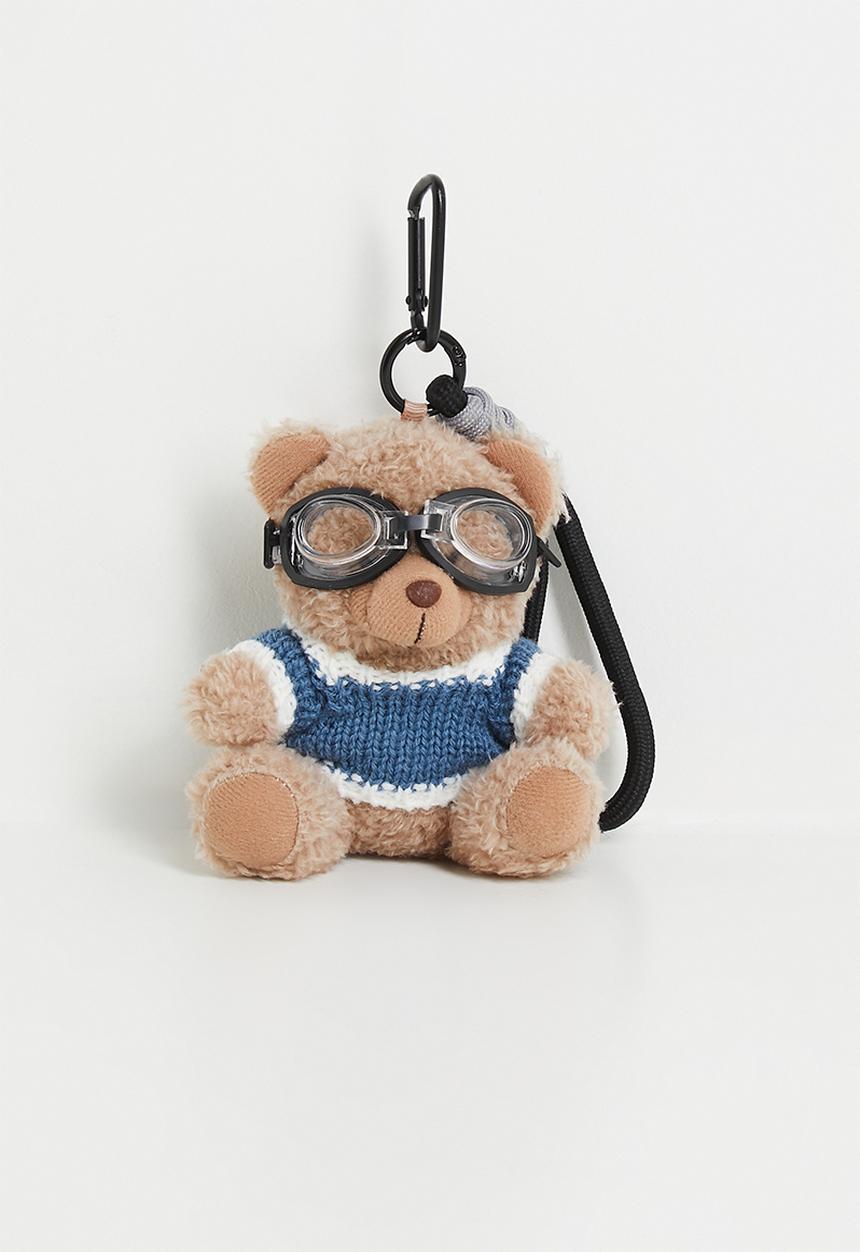 Tessa Design - Zuri adventure bear bag charm-beige