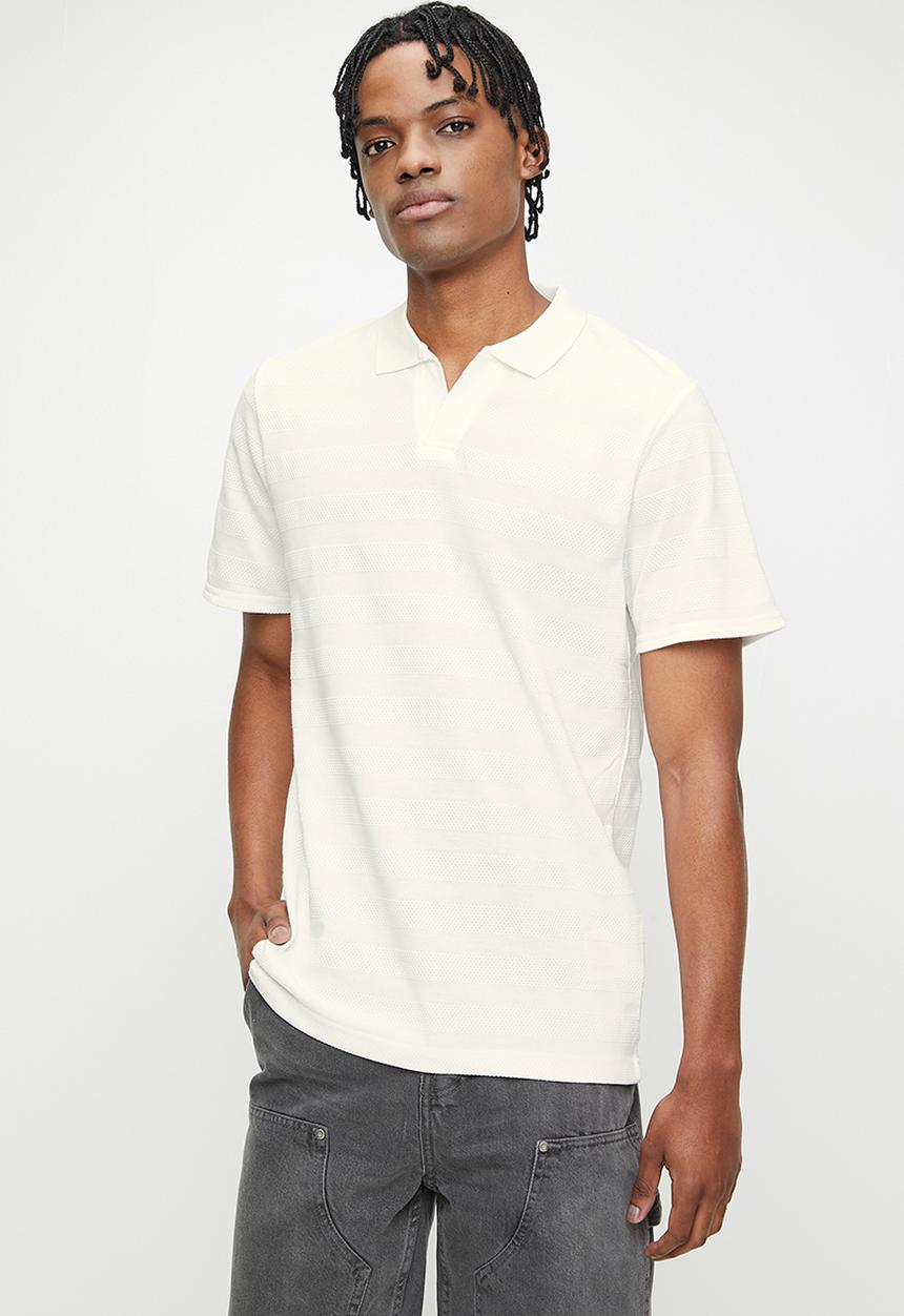 Brave Soul - Polo T-Shirts - Off White