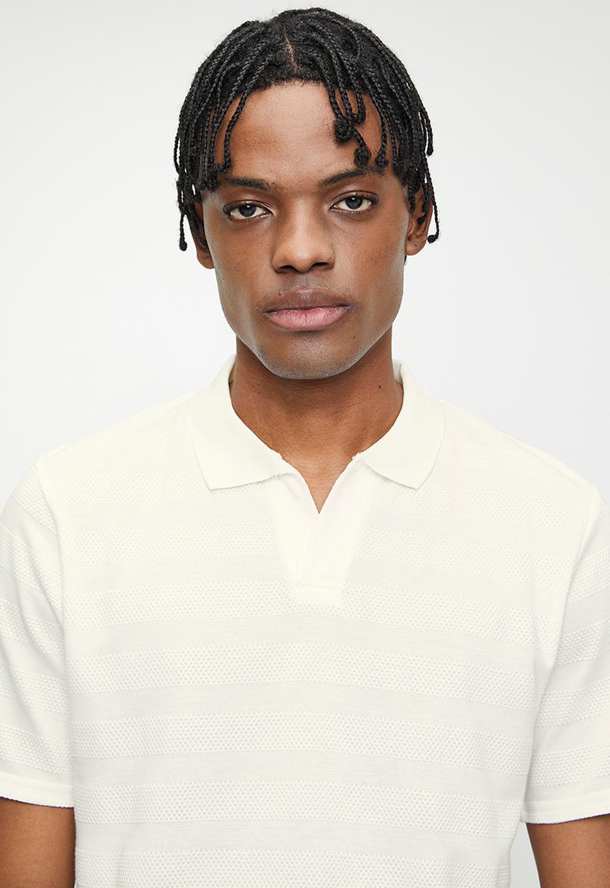 Brave Soul - Polo T-Shirts - Off White