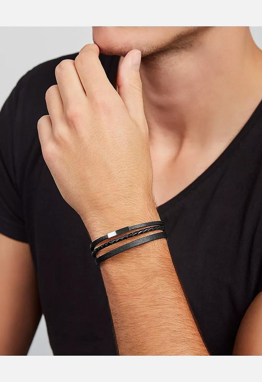 Fossil - Multi strand bracelet  jf03322040- black
