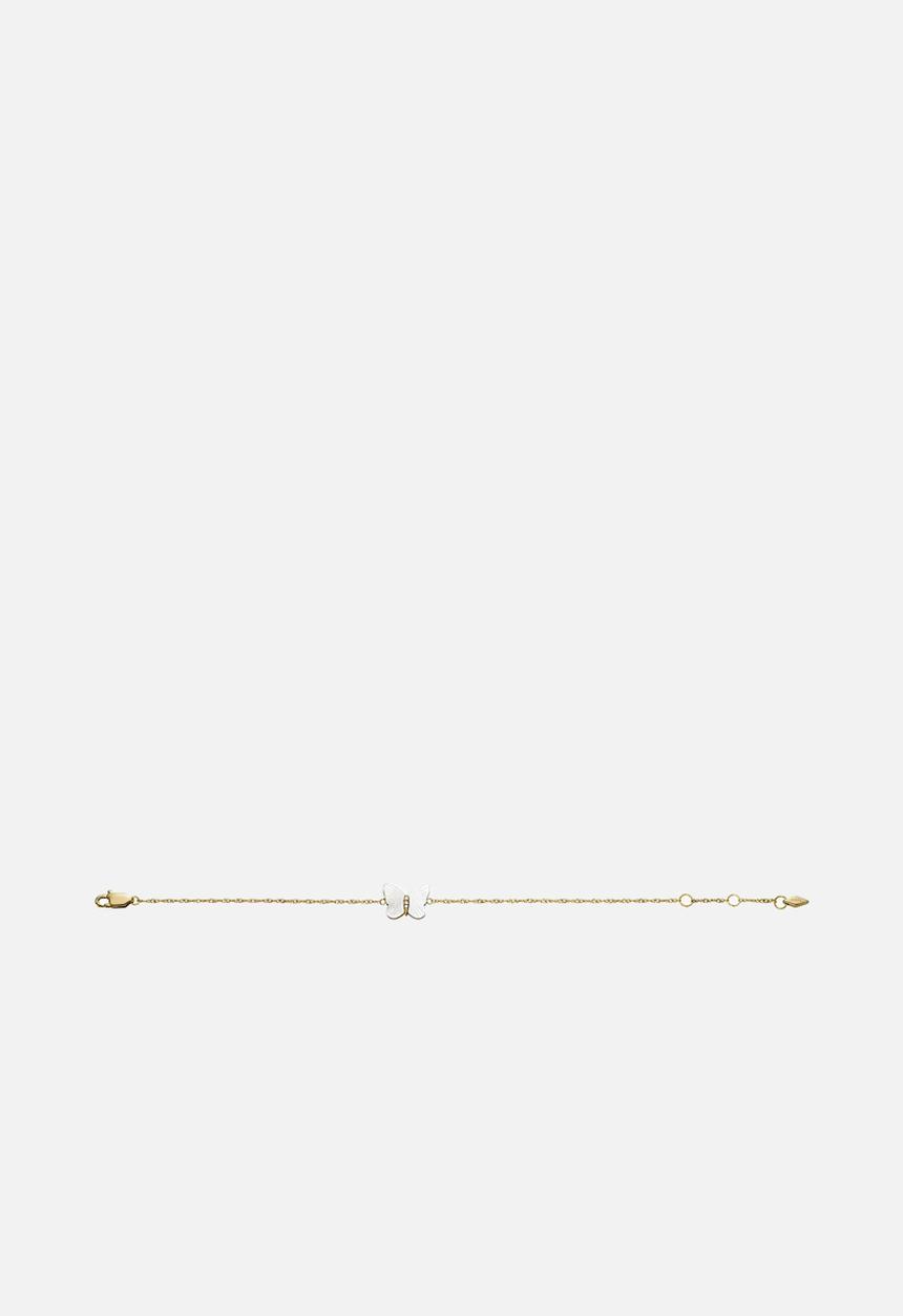 Fossil - Butterfly chain bracelet - white