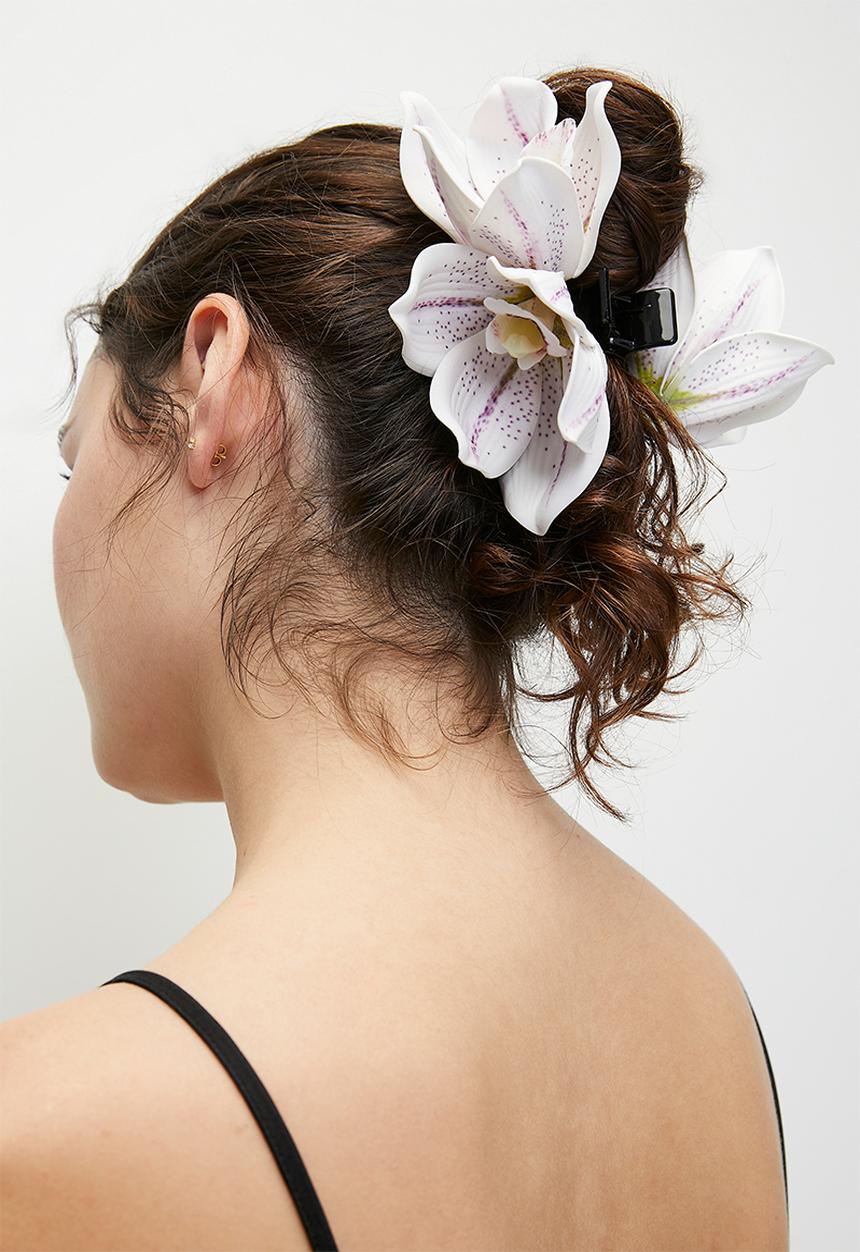 Tessa Design - Bergonia orchid blossoms hair accessory - purple