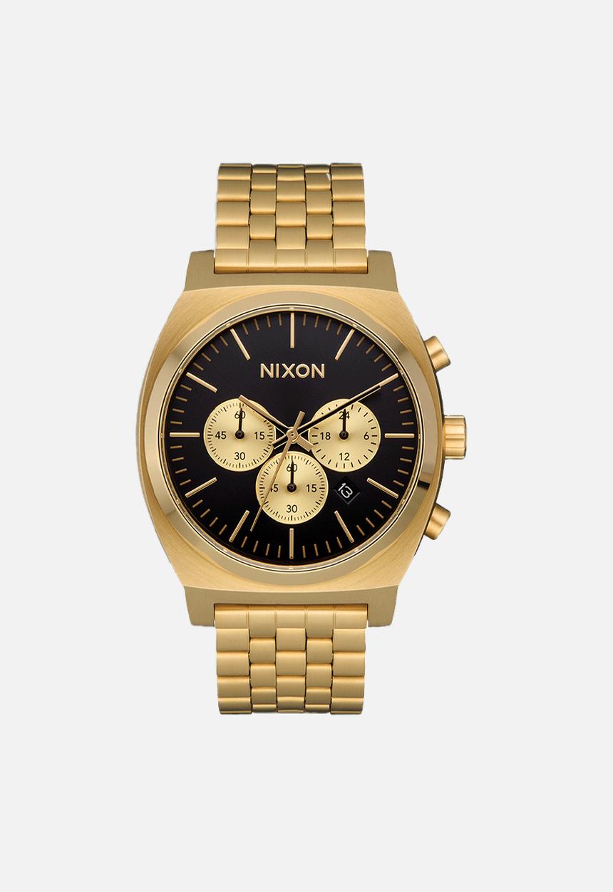 Nixon - Time teller chrono watch- gold