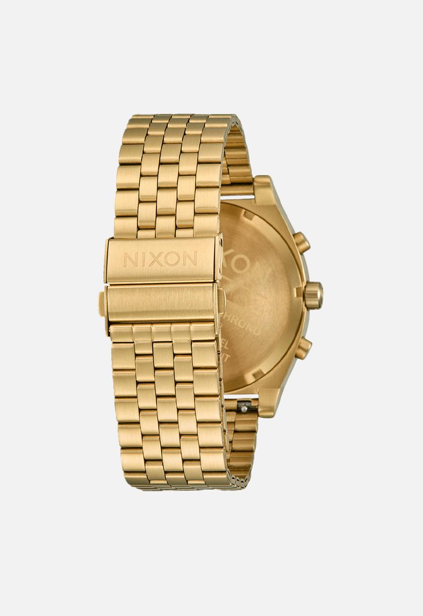 Nixon - Time teller chrono watch- gold
