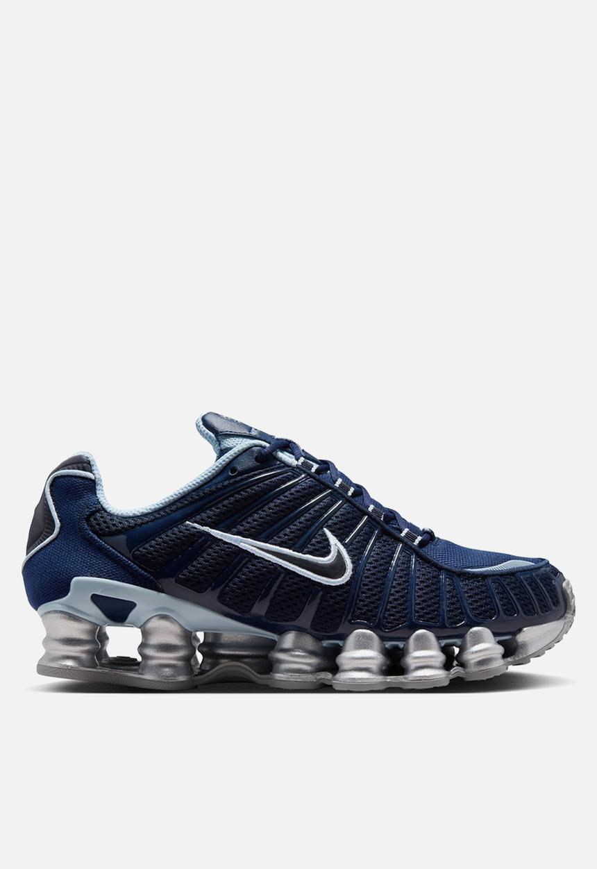 W NIKE SHOX TL - OBSIDIAN/MTLC PLATINUM-LT ARMORY BLUE