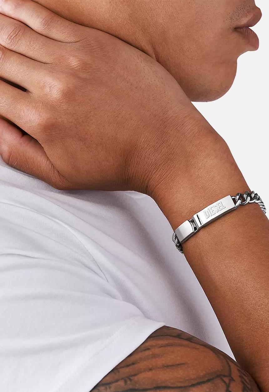 Diesel  - Diesel men's bracelet- silver