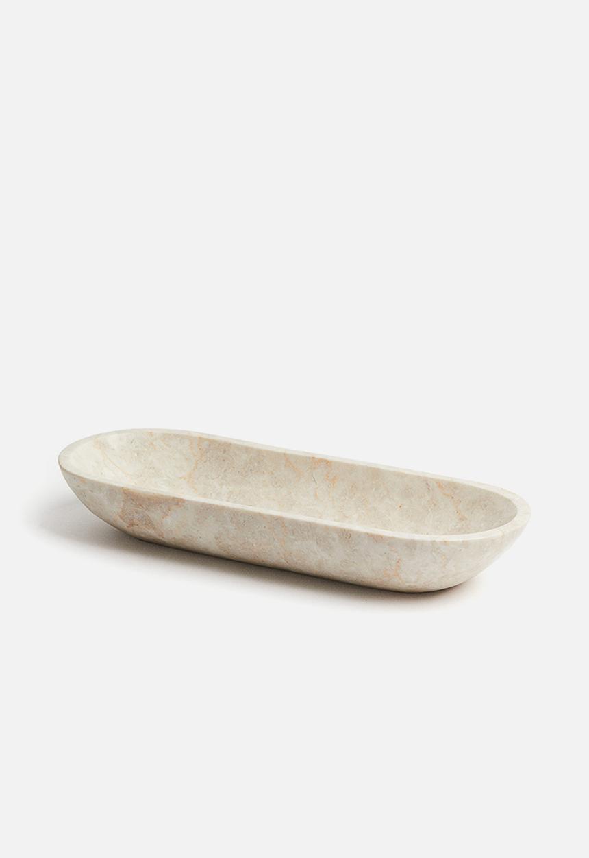 H&M - Marble serving bowl - beige
