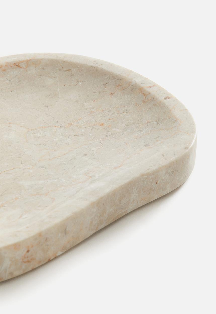 H&M - Marble tray - light beige