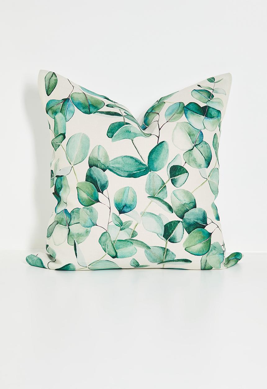Grey Gardens - Eucalyptus Cushion Cover - Green