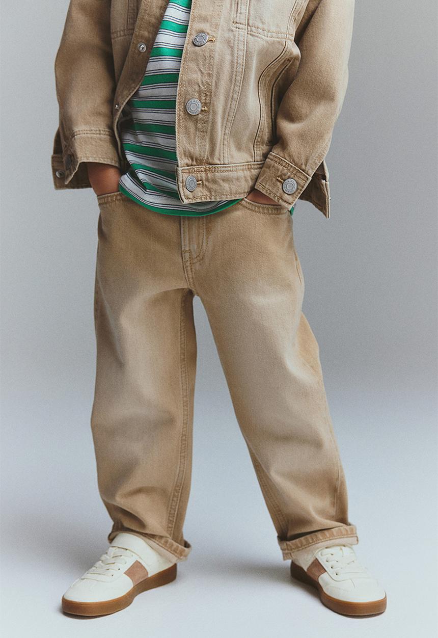H&M - Loose fit jeans - beige