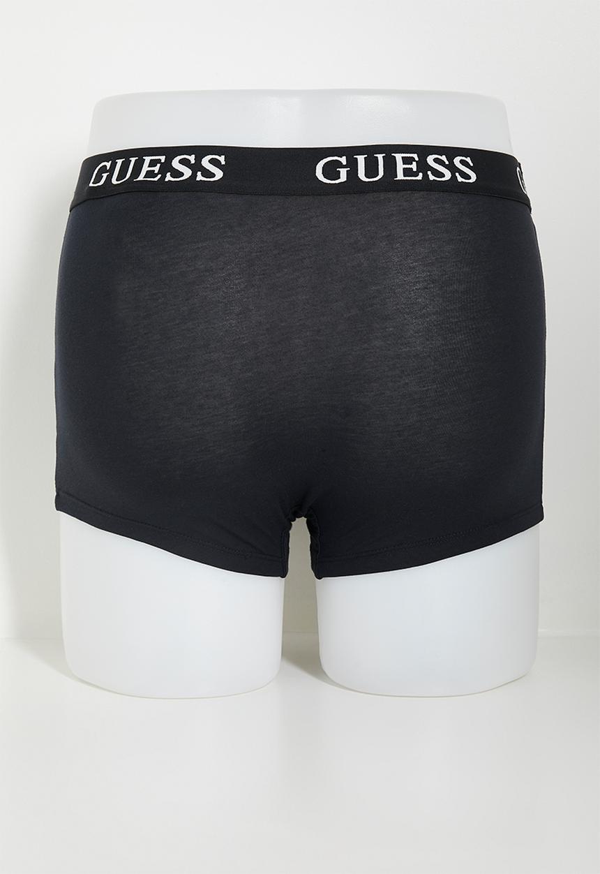 GUESS - Placed Logo Boxer Trunk 3 Pack - Navy