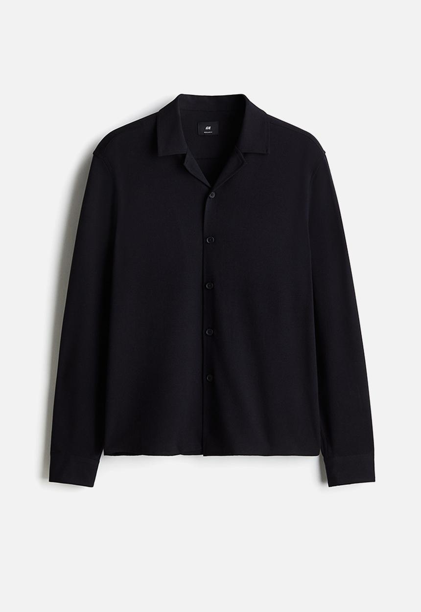H&M - Regular fit resort shirt - navy blue