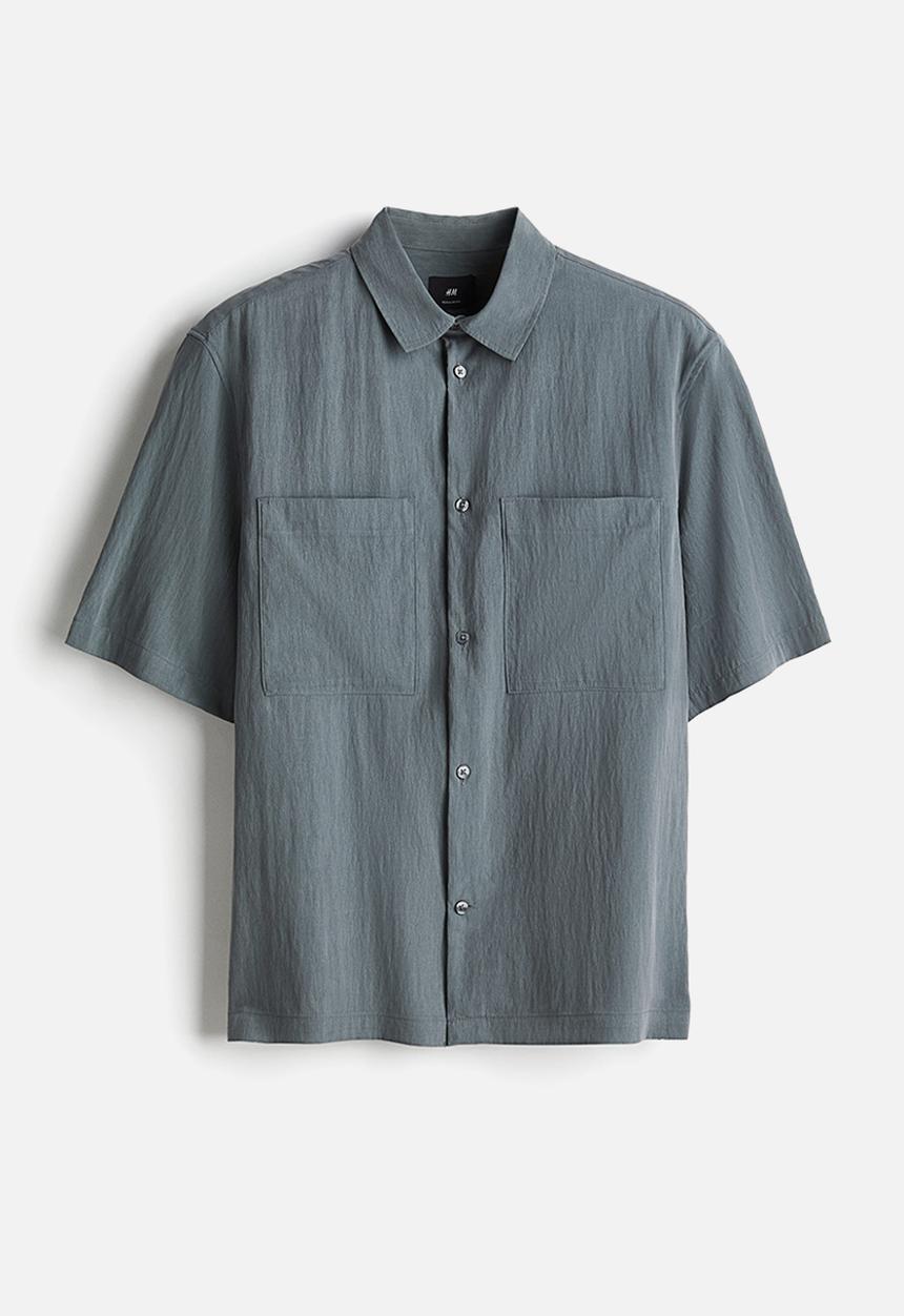 H&M - Regular fit utility shirt - dark grey