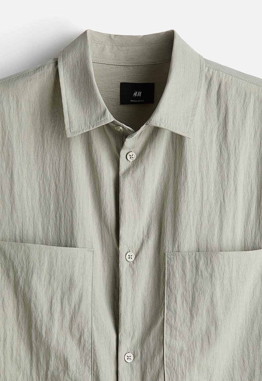 H&M - Regular fit utility shirt - beige
