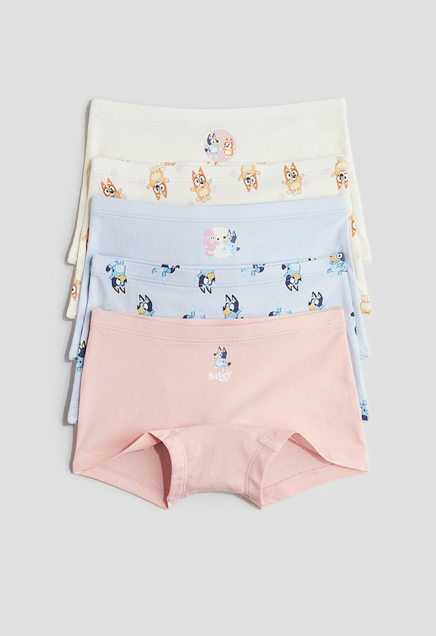 H&M - 5-Pack cotton boxer briefs - light blue bluey