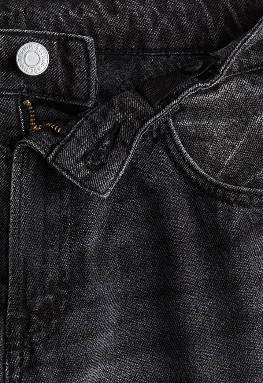 H&M - Baggy denim shorts - dark grey