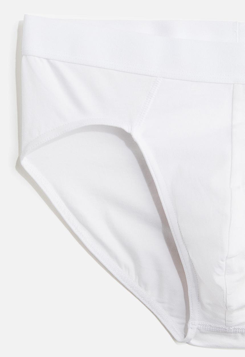 H&M - 3 pack briefs with lycra® - white