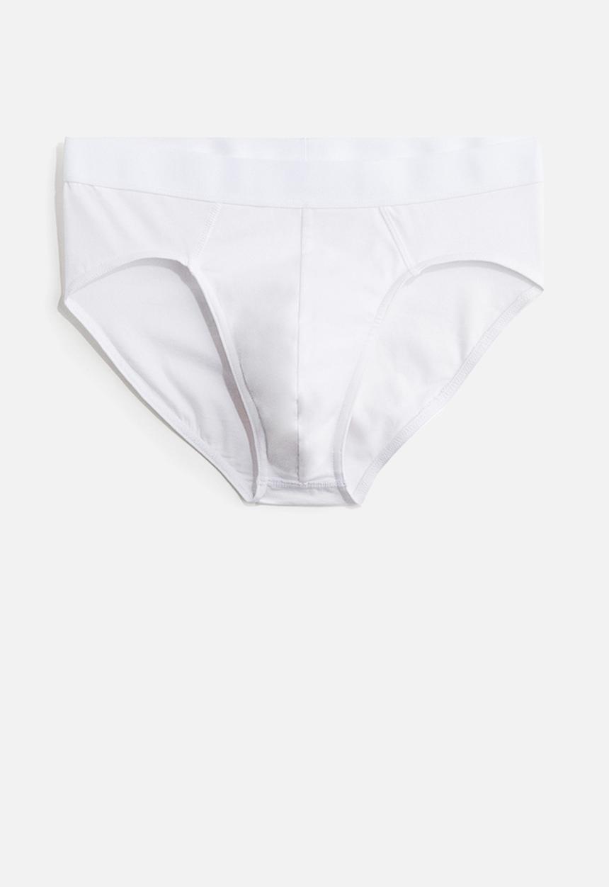 H&M - 3 pack briefs with lycra® - white