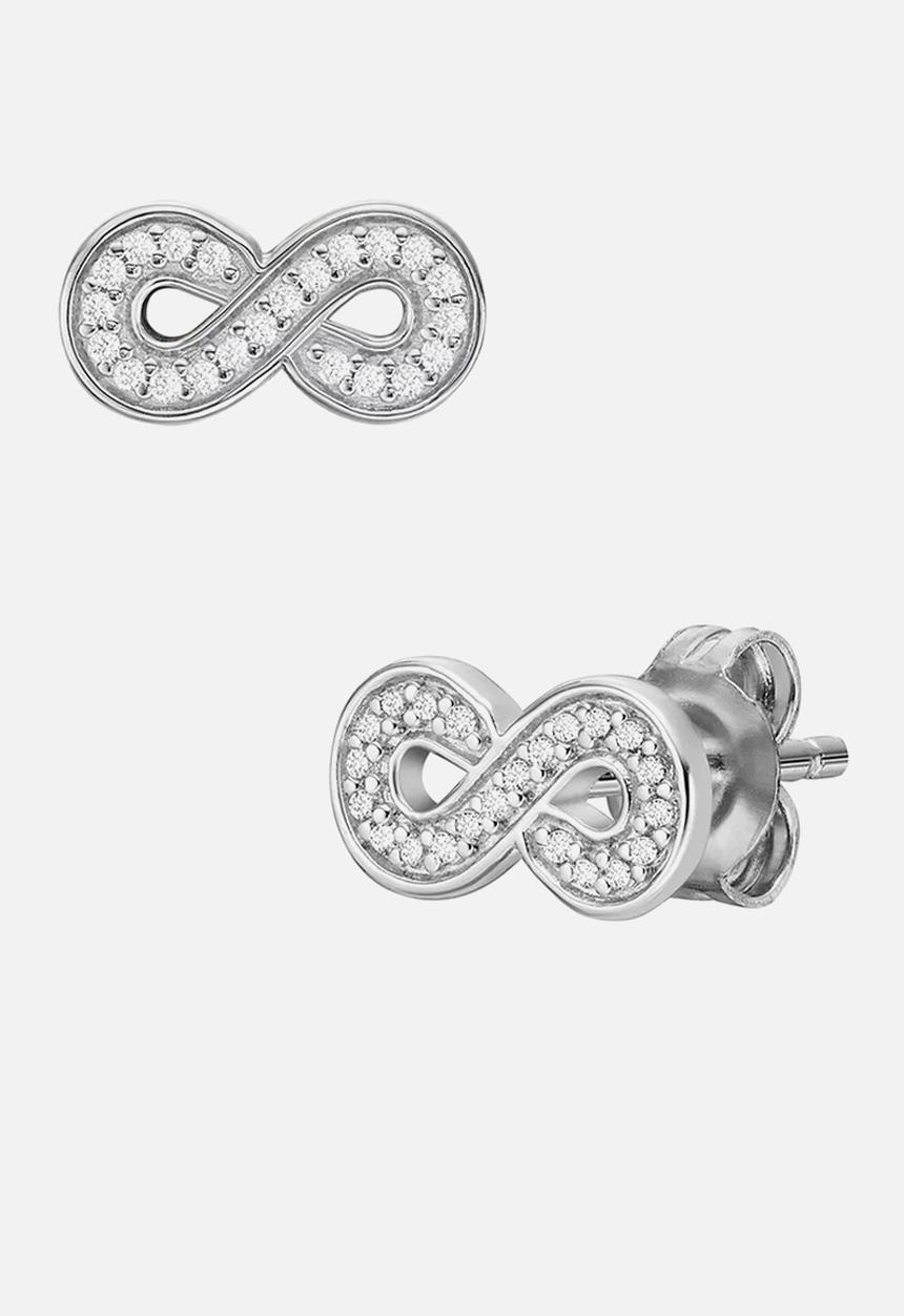 Fossil - Infinity sterling silver earrings 