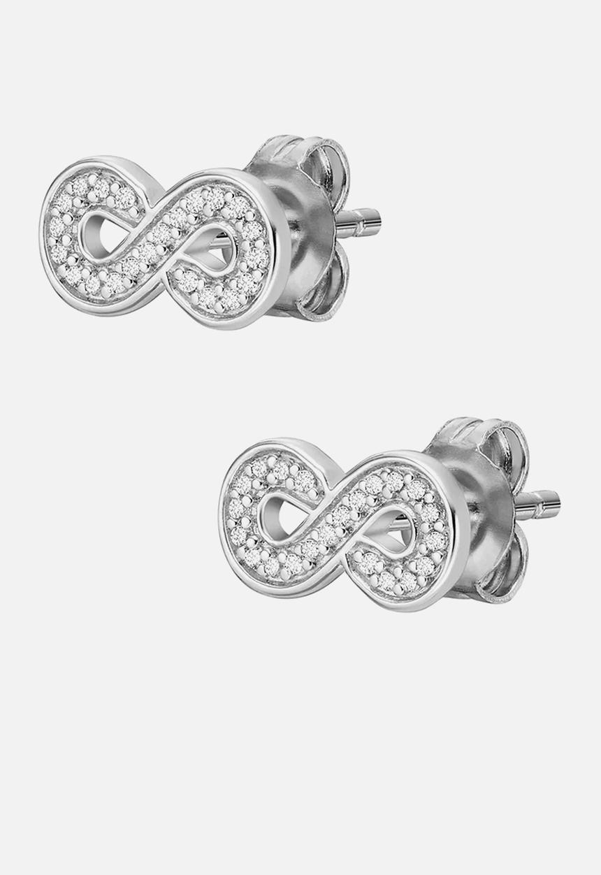 Fossil - Infinity sterling silver earrings 
