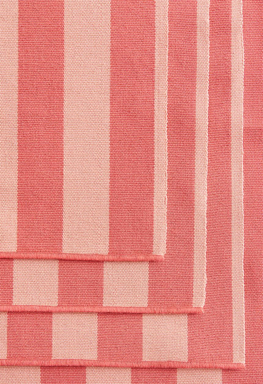H&M - 4-Pack striped place mats - pink striped