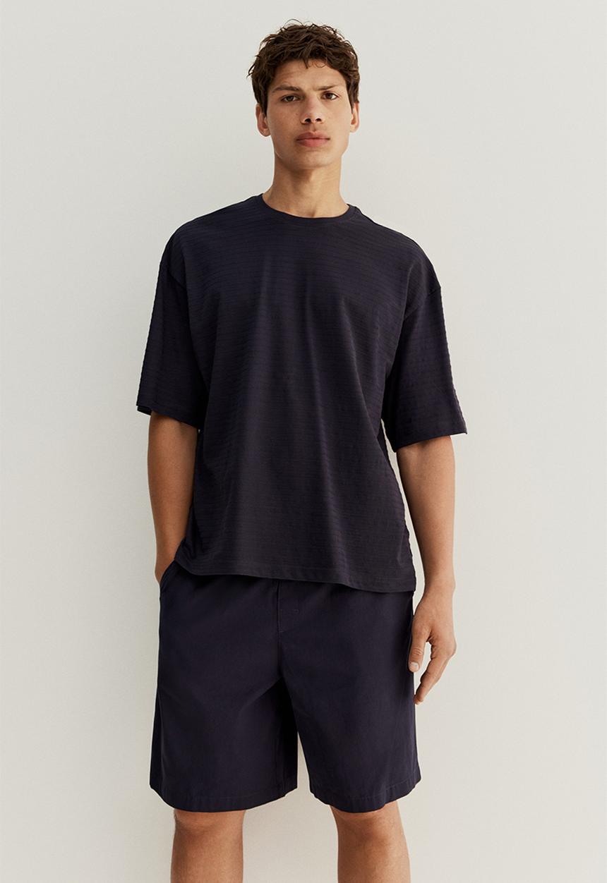 H&M - Pyjama t-shirt and shorts - navy blue
