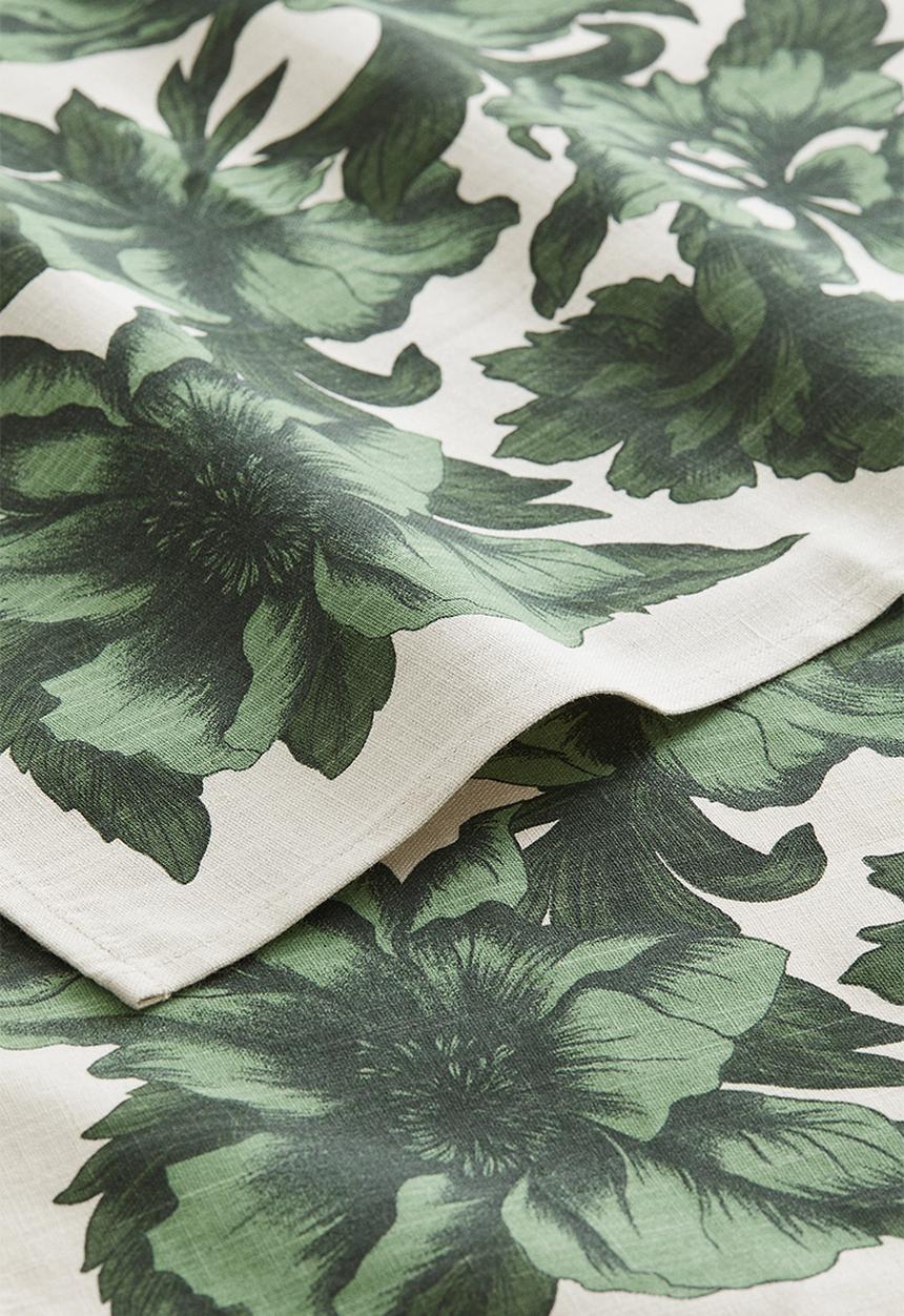 H&M - 4-Pack napkins - green floral