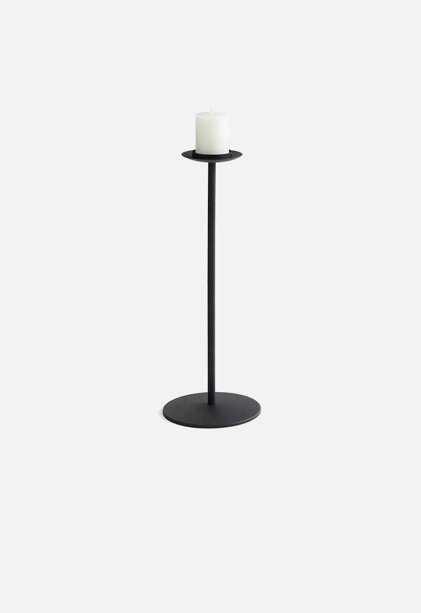 H&M - Tall metal candle holder - black