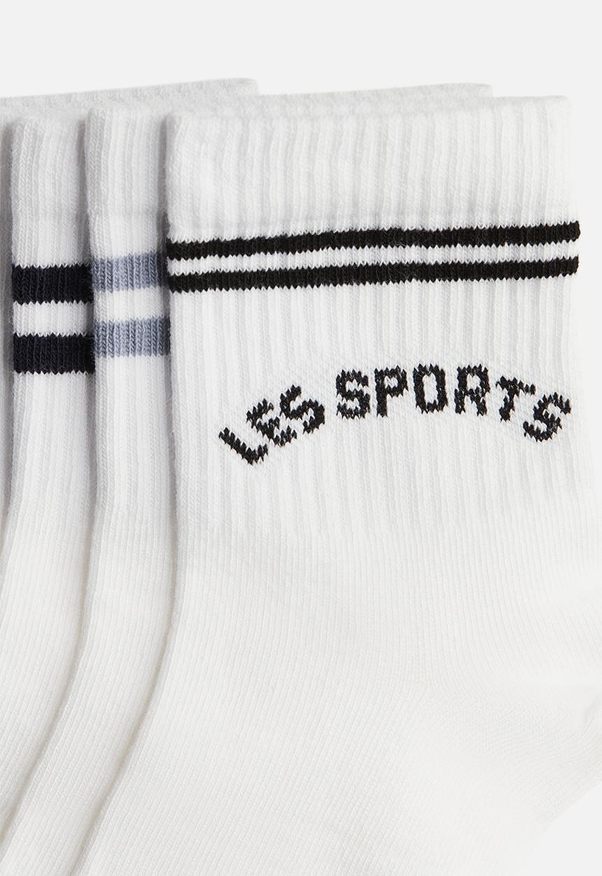 H&M - 5-Pack socks - white & les sports