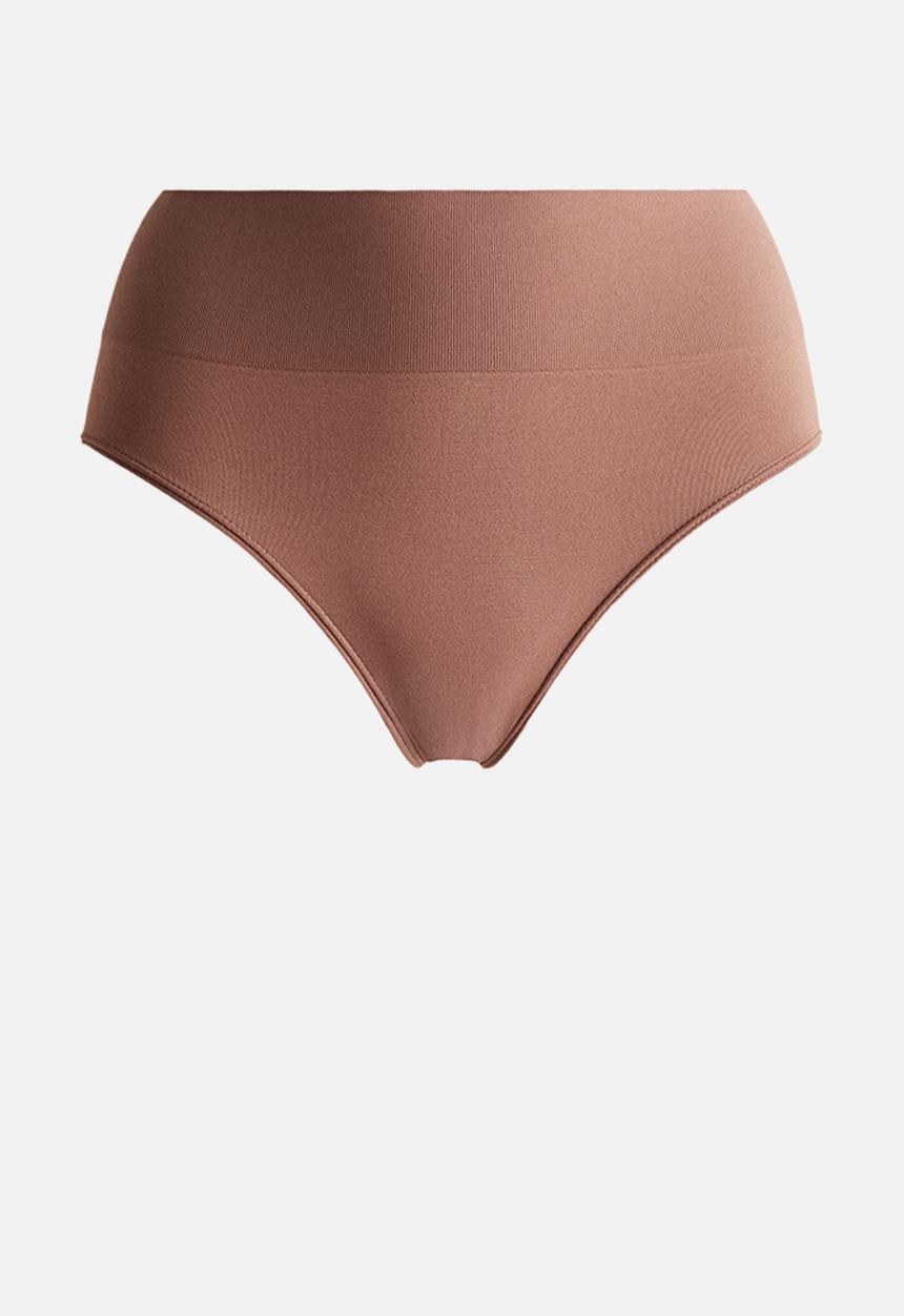 H&M - 2-Pack seamless briefs - Brown 