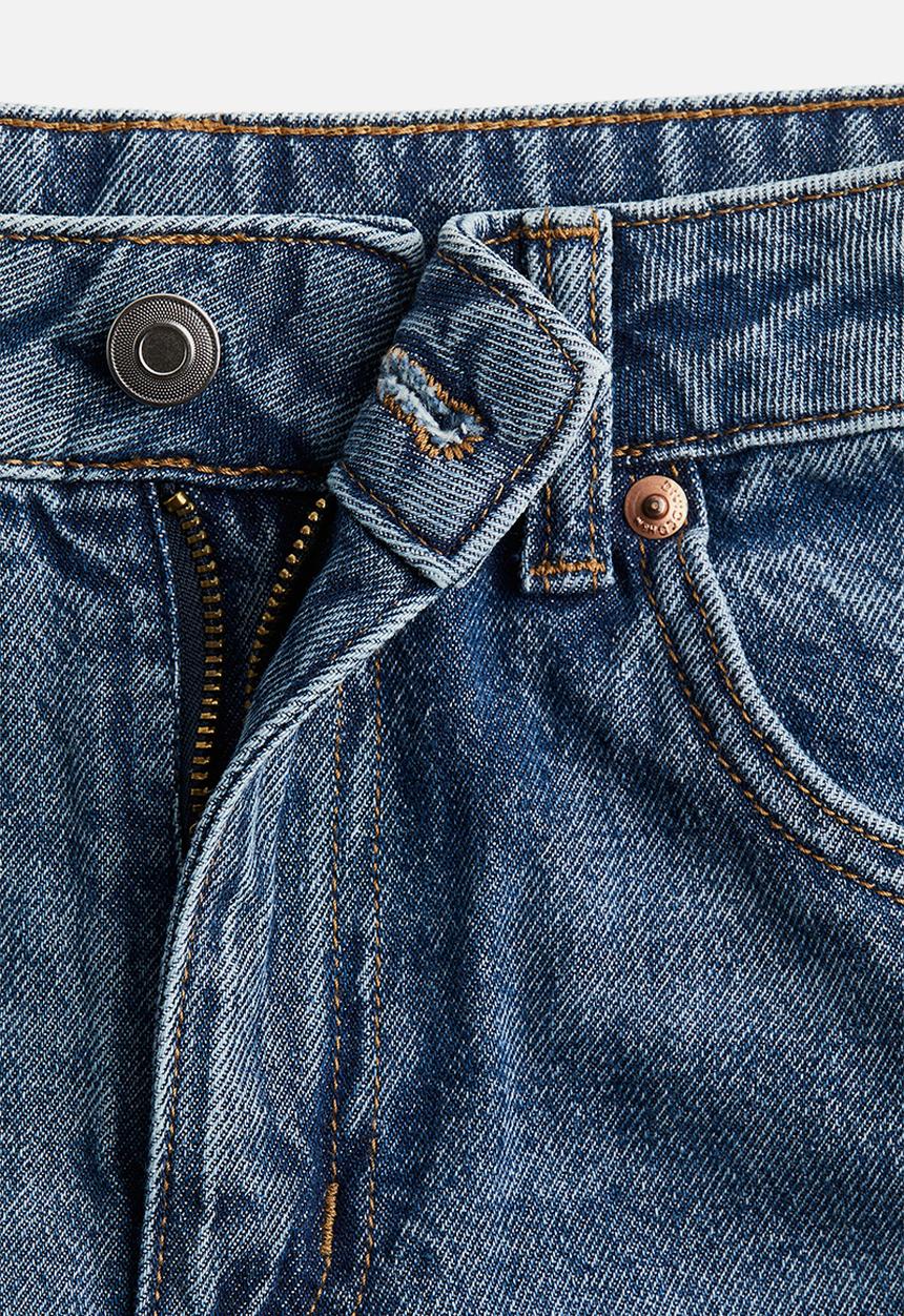 H&M - Straight high ankle jeans - light denim blue