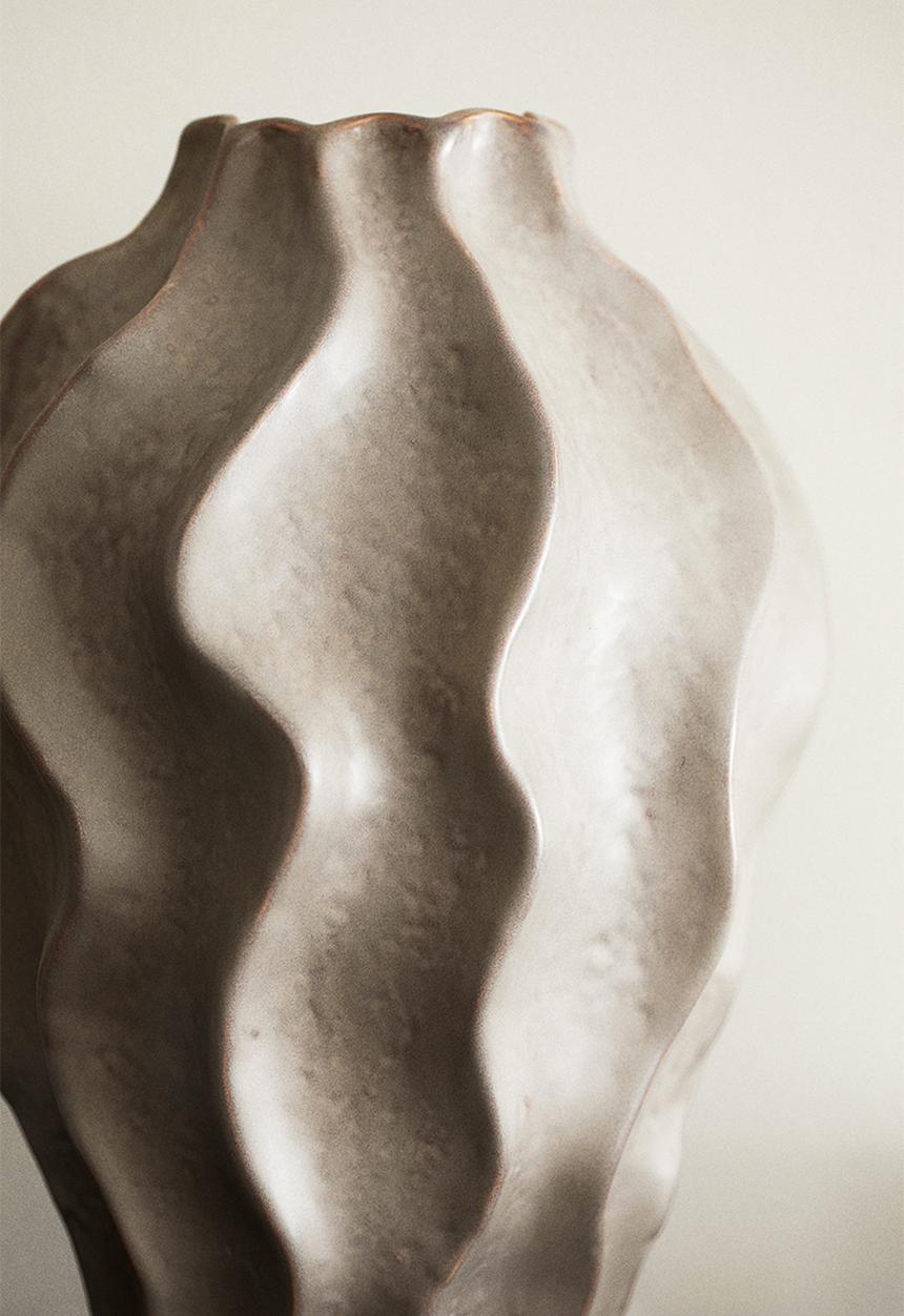 H&M - Extra-large stoneware vase - dark greige