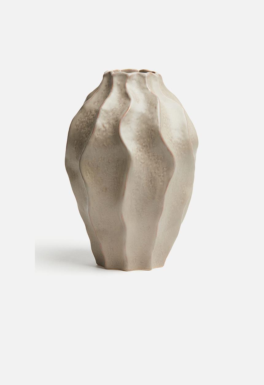 H&M - Extra-large stoneware vase - dark greige