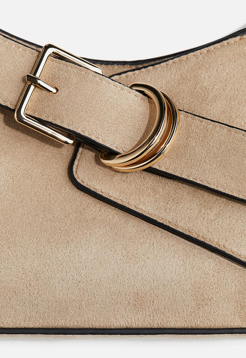 H&M - Strap-detail shoulder bag - beige