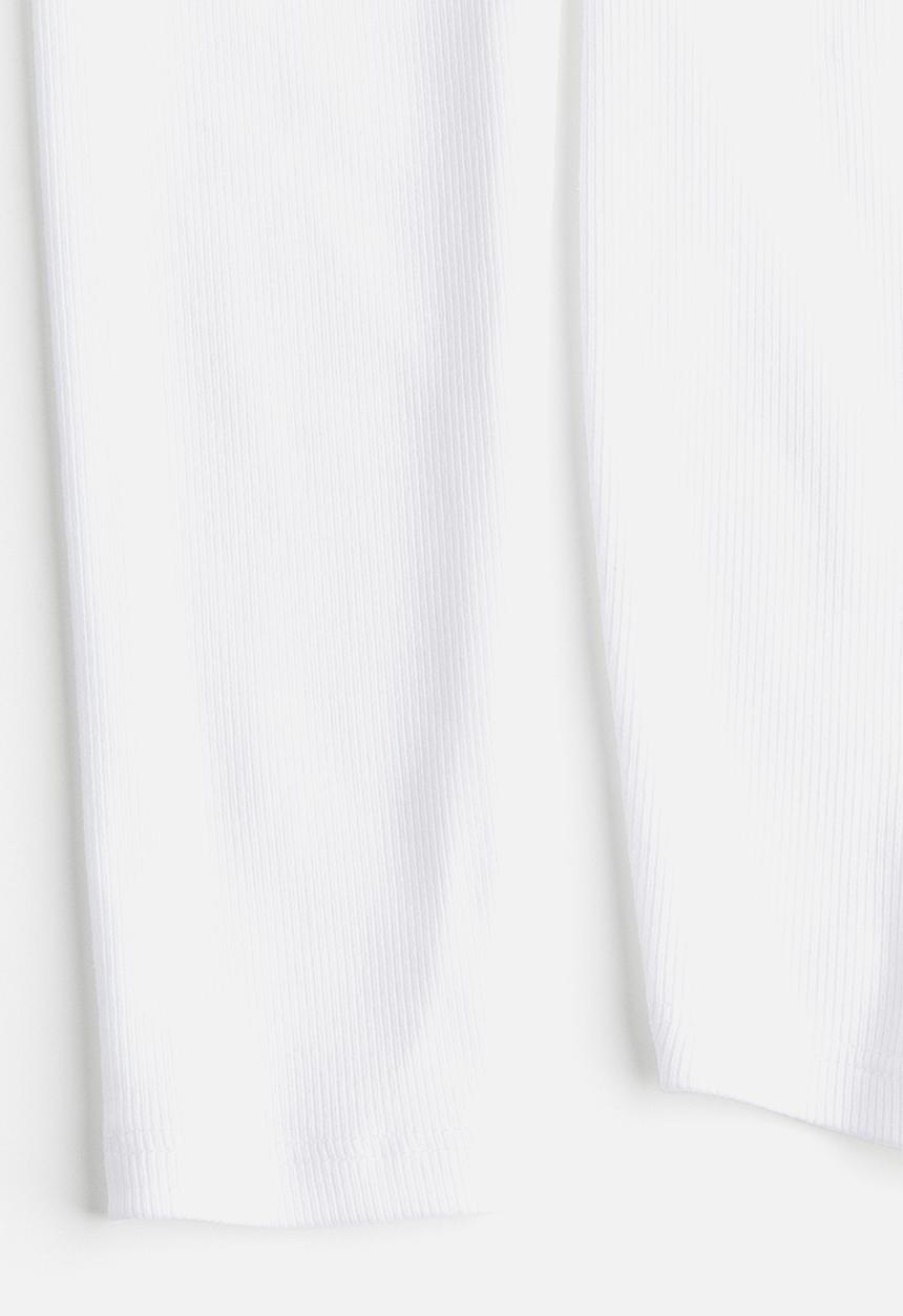 H&M - Mama ribbed jersey top - white