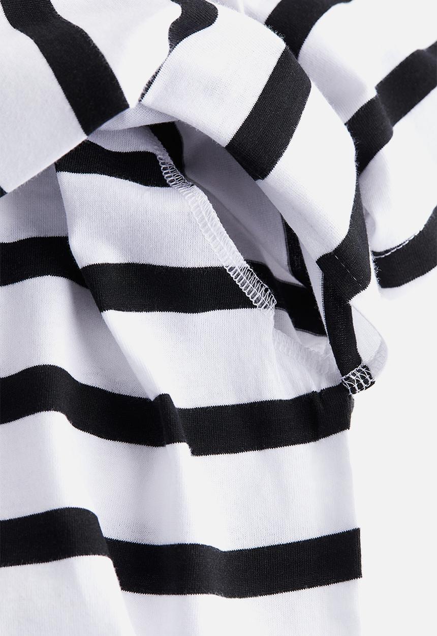 H&M - Mama cotton nursing t-shirt - white & black striped