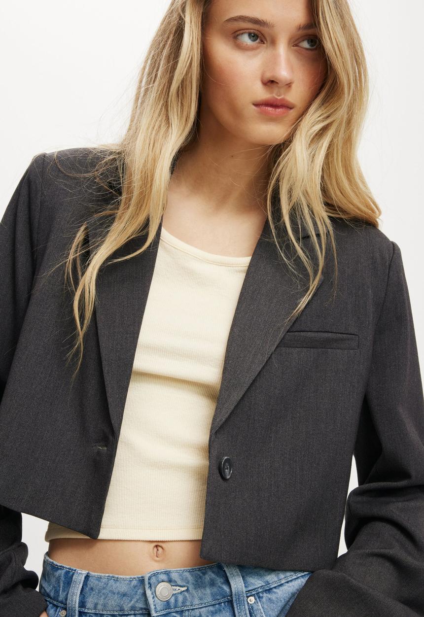 Cotton On - Boxy blazer - charcoal