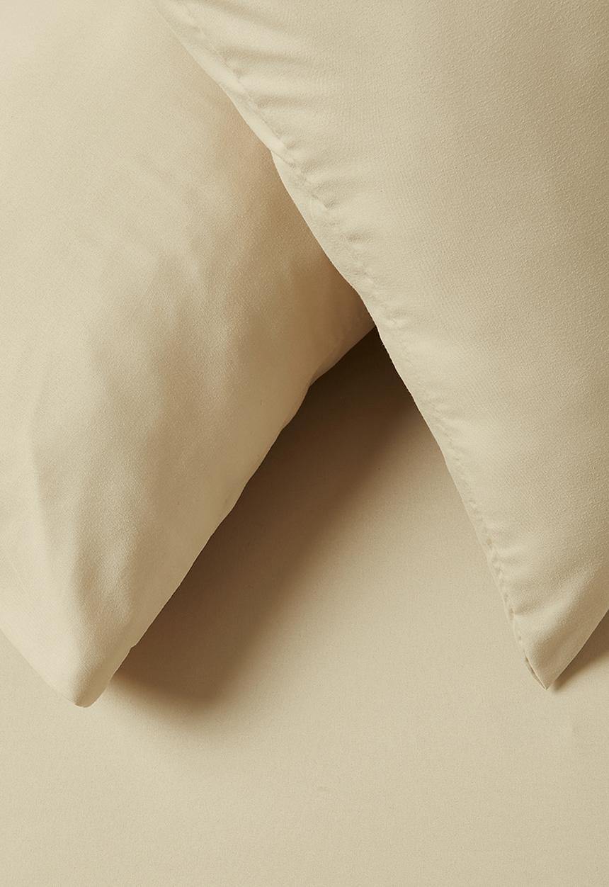 Sixth Floor - Recycled microfibre standard pillowcase set Stone