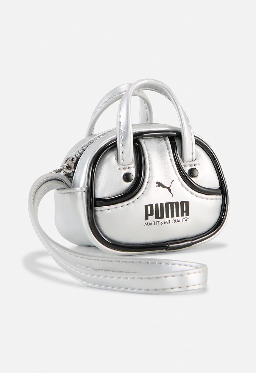 Keychain metallic grip bag - silver