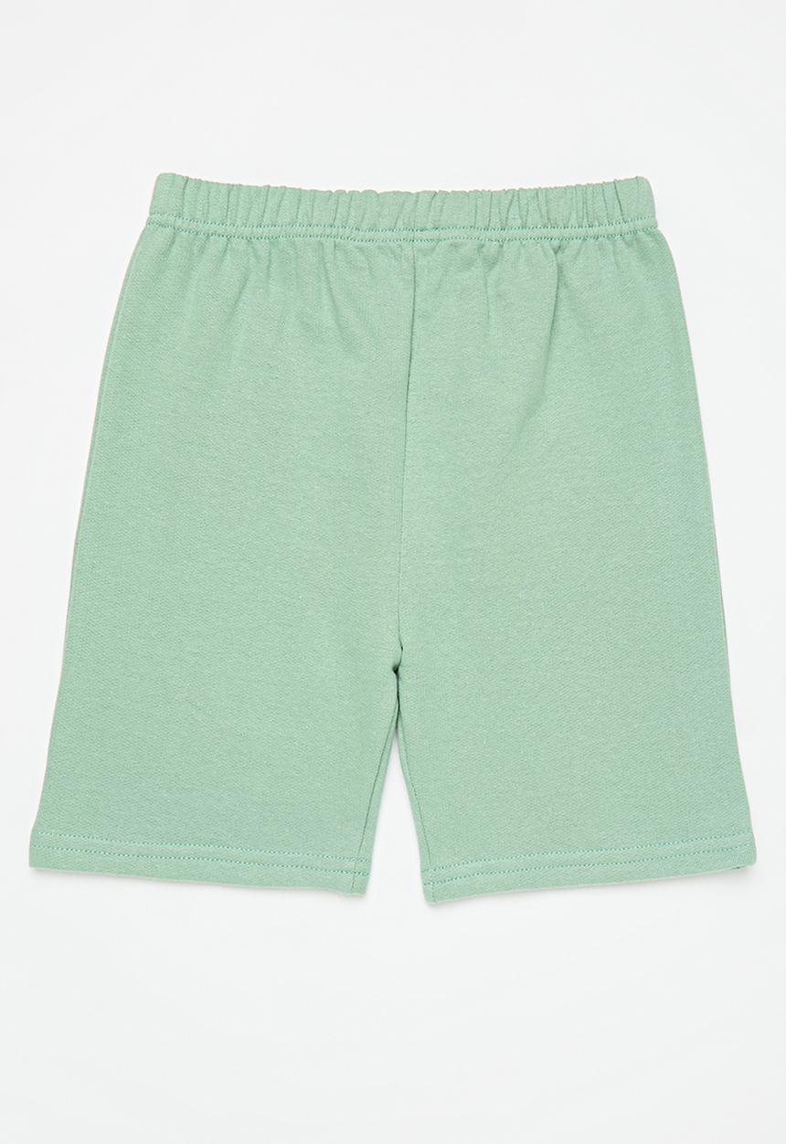 Pop Candy - 2 Pack shorts - grey & green 