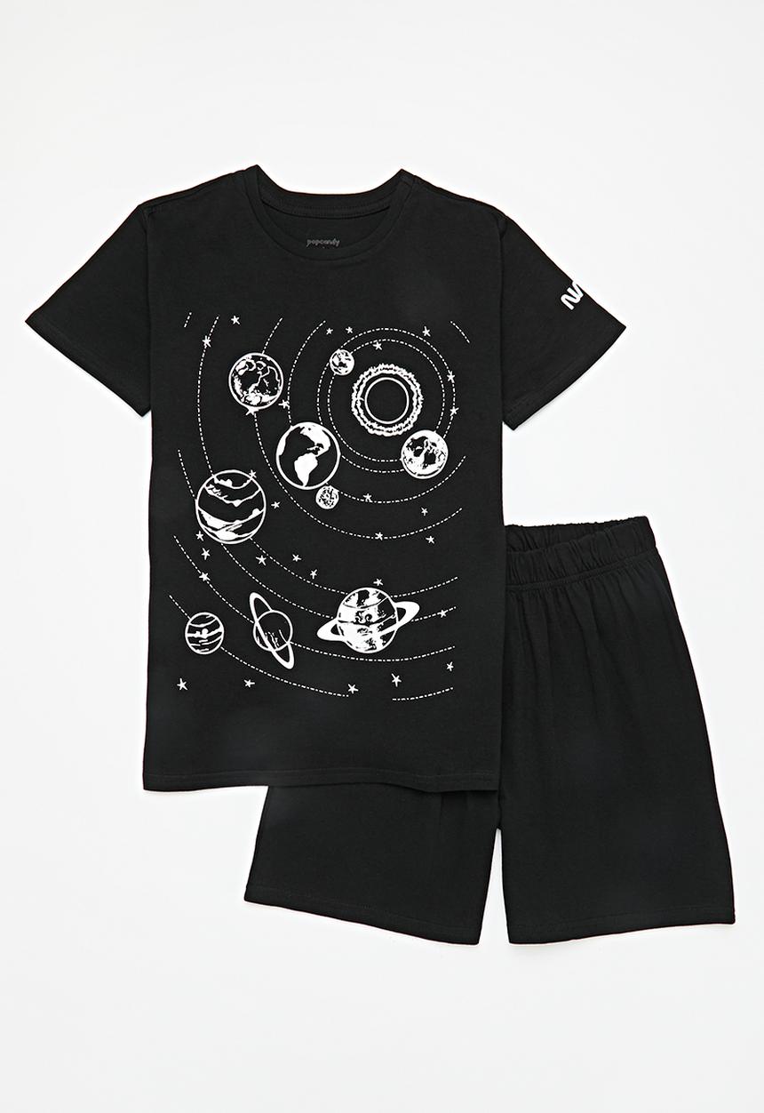 Pop Candy - Nasa pj set - black & white