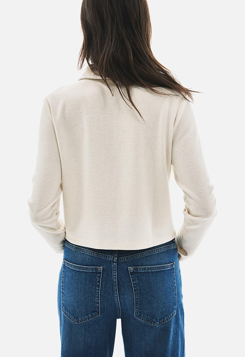 H&M - Collared cardigan - light beige