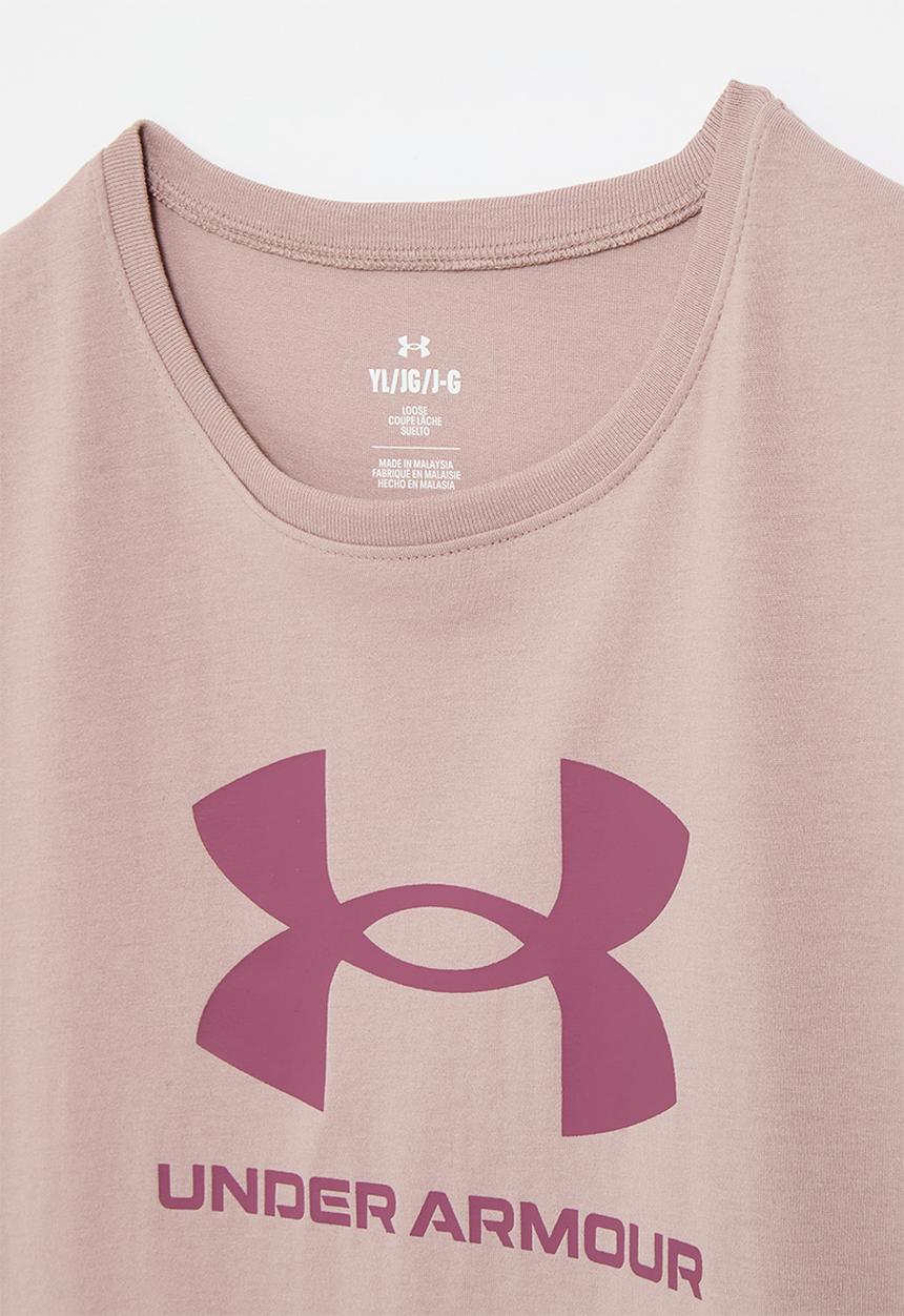 Under Armour - Ua Big Logo Short sleeve - Tourmaline Pink/Fuchsia Dusk