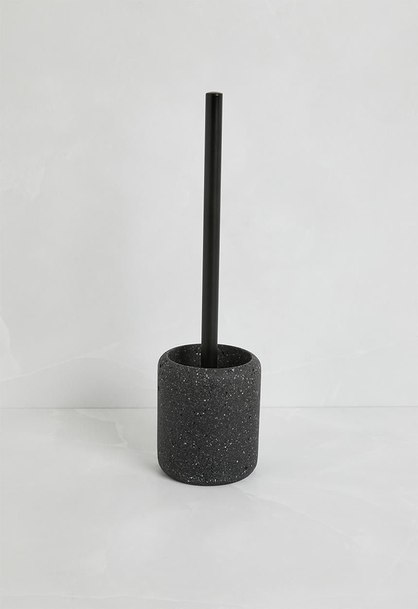Sixth Floor - Terrazo Toilet Brush Holder Black